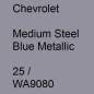 Preview: Chevrolet, Medium Steel Blue Metallic, 25 / WA9080.